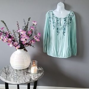 Lane Bryant Green Blouse